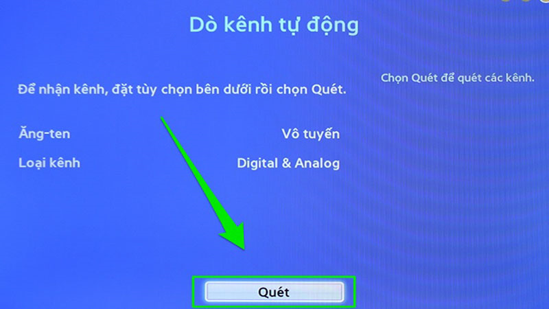 Bấm Quét